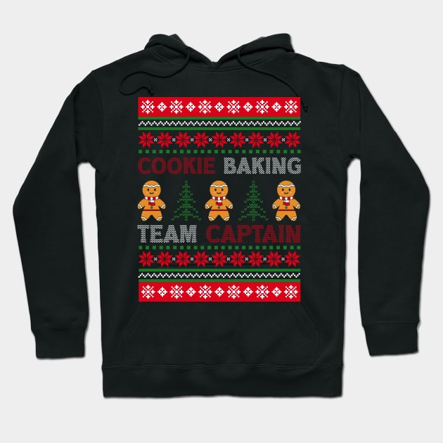 Cookie Baking Team Captain Christmas bakers Gingerbread Hoodie by Hiyokay